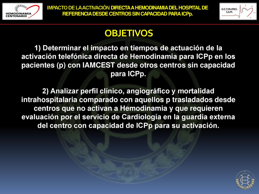 IMPACTO DE LA ACTIVACIÓN DIRECTA A HEMODINAMIA DEL HOSPITAL DE