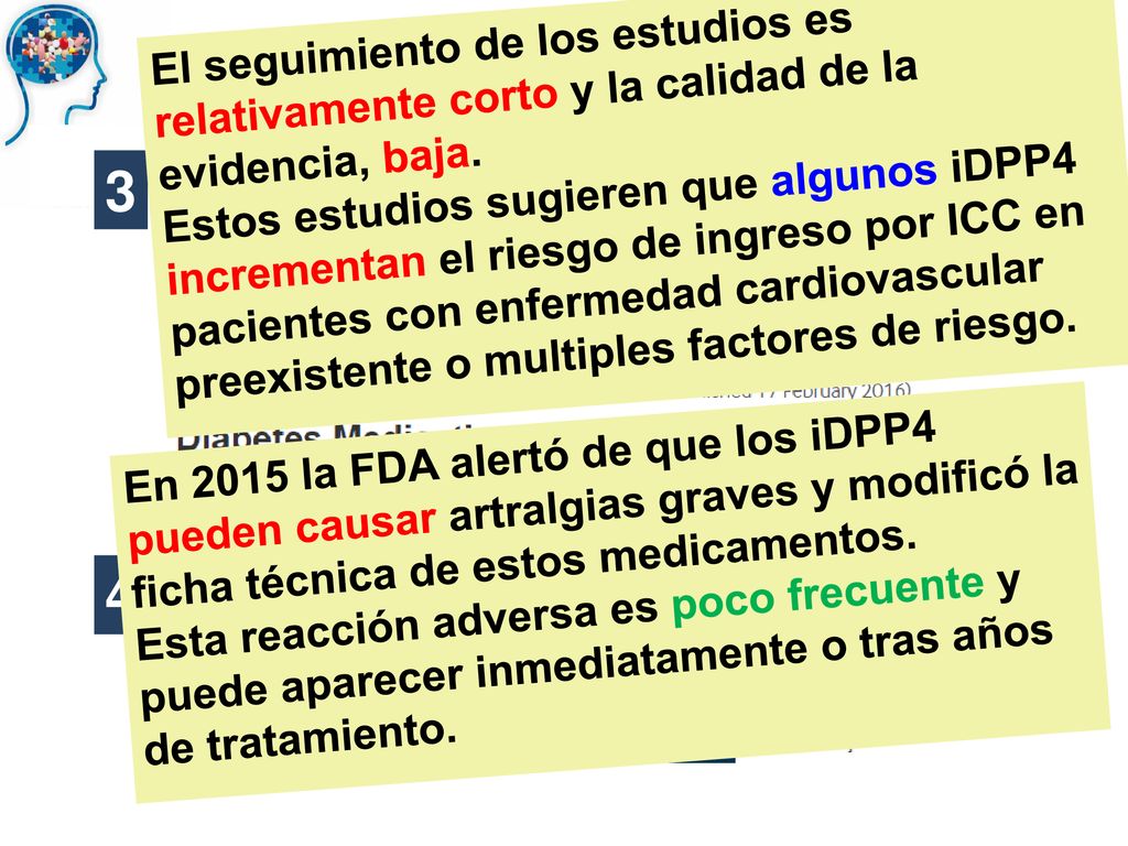 El seguimiento de los estudios es relativamente corto y la calidad de la evidencia, baja.