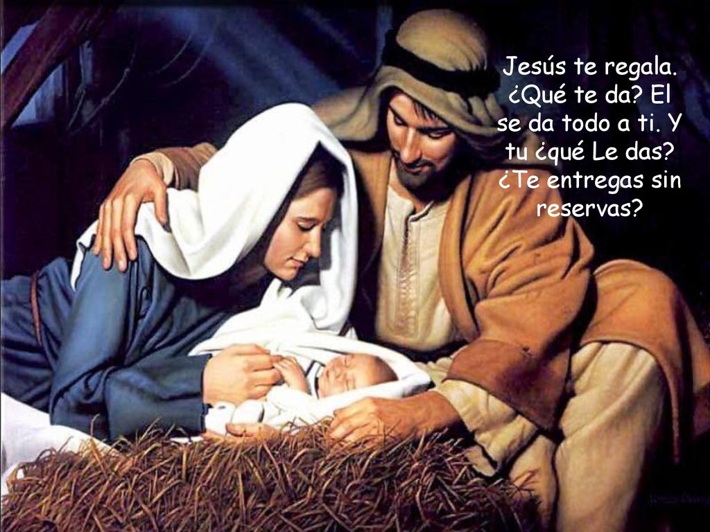 Jesús te regala. ¿Qué te da. El se da todo a ti. Y tu ¿qué Le das
