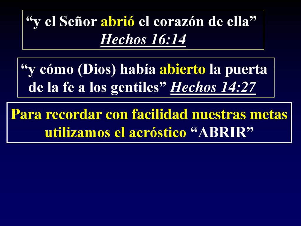 y el Señor abrió el corazón de ella Hechos 16:14