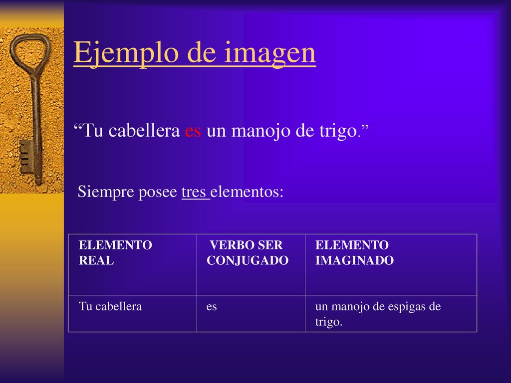 Ejemplo de imagen Tu cabellera es un manojo de trigo.