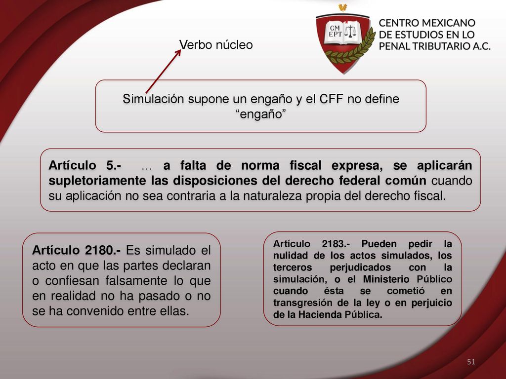 Simulación supone un engaño y el CFF no define engaño