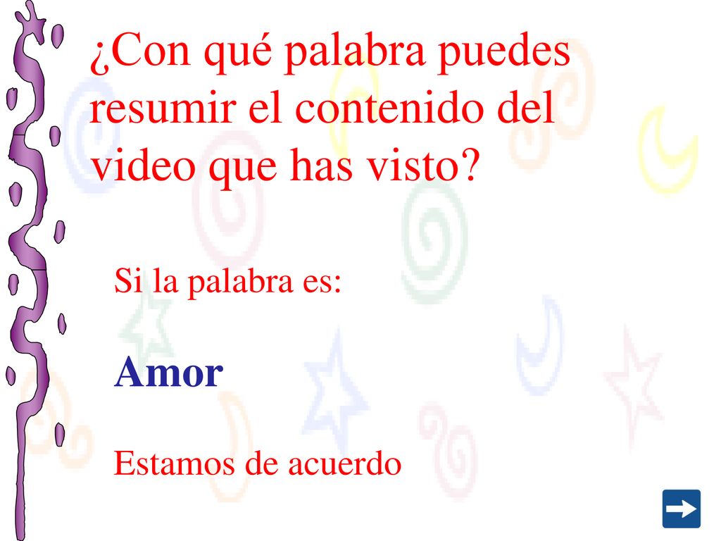 ¿Con qué palabra puedes resumir el contenido del video que has visto