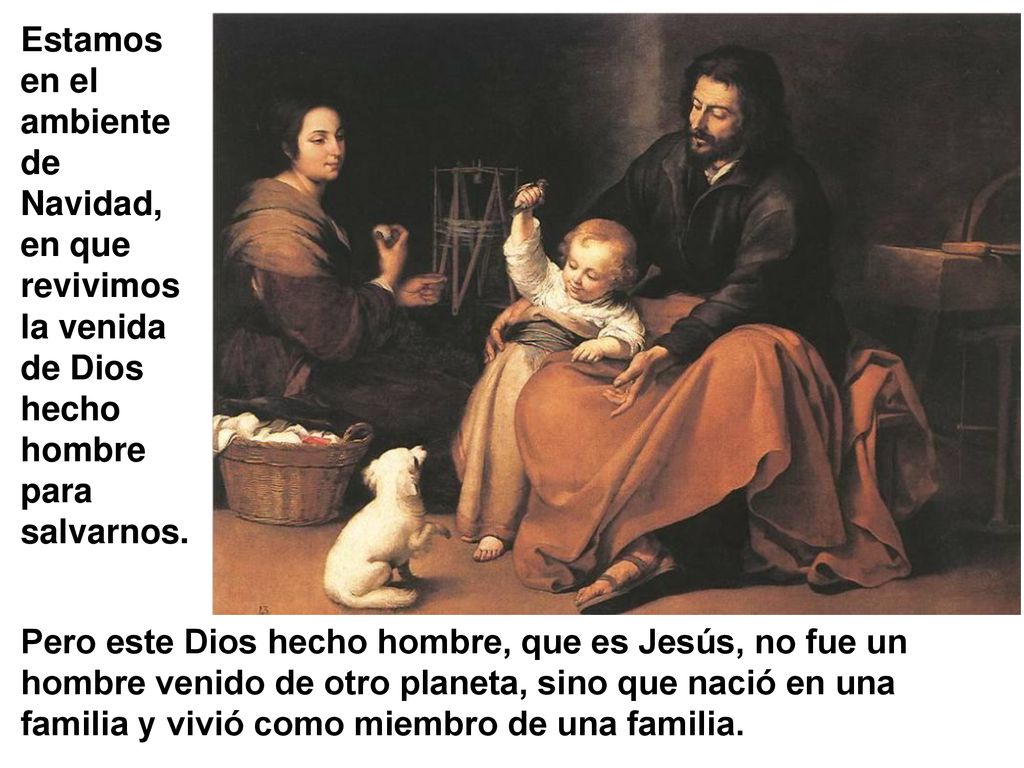 Estamos en el ambiente de Navidad, en que revivimos la venida de Dios hecho hombre para salvarnos.