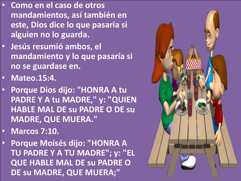 Como en el caso de otros mandamientos, así también en este, Dios dice lo que pasaría si alguien no lo guarda.