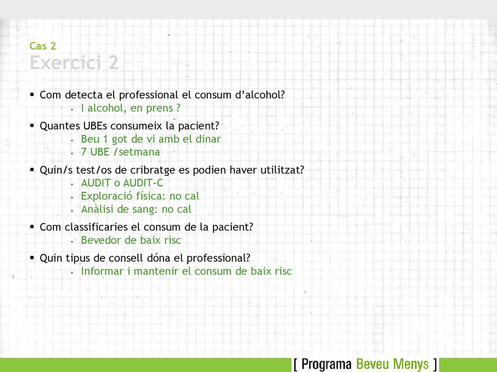 Com detecta el professional el consum d’alcohol I alcohol, en prens