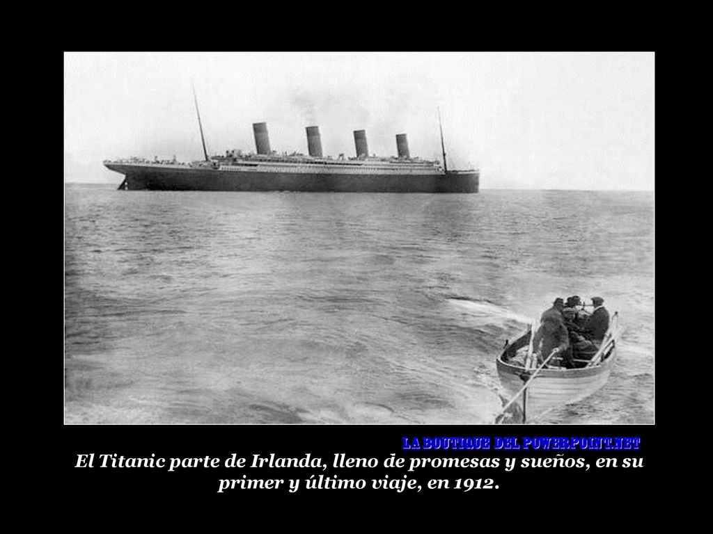 El Titanic parte de Irlanda, lleno de promesas y sueños, en su primer y último viaje, en 1912.