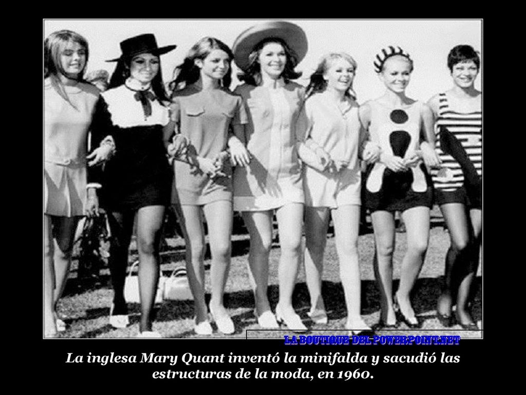 La inglesa Mary Quant inventó la minifalda y sacudió las estructuras de la moda, en 1960.