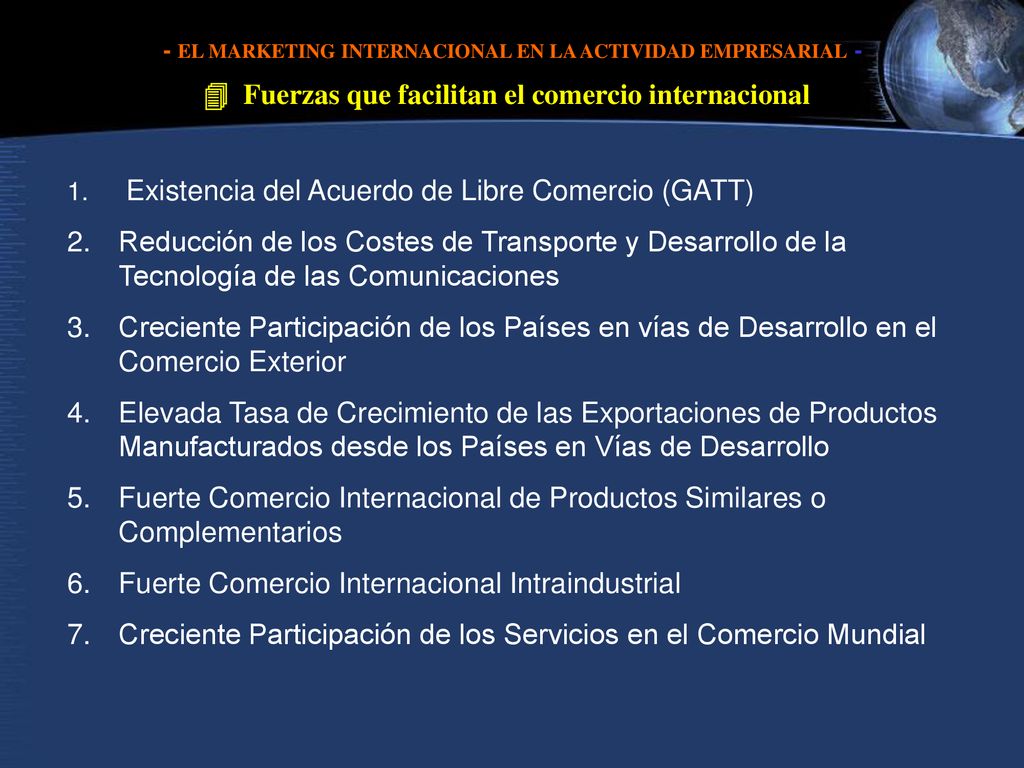 - EL MARKETING INTERNACIONAL EN LA ACTIVIDAD EMPRESARIAL -