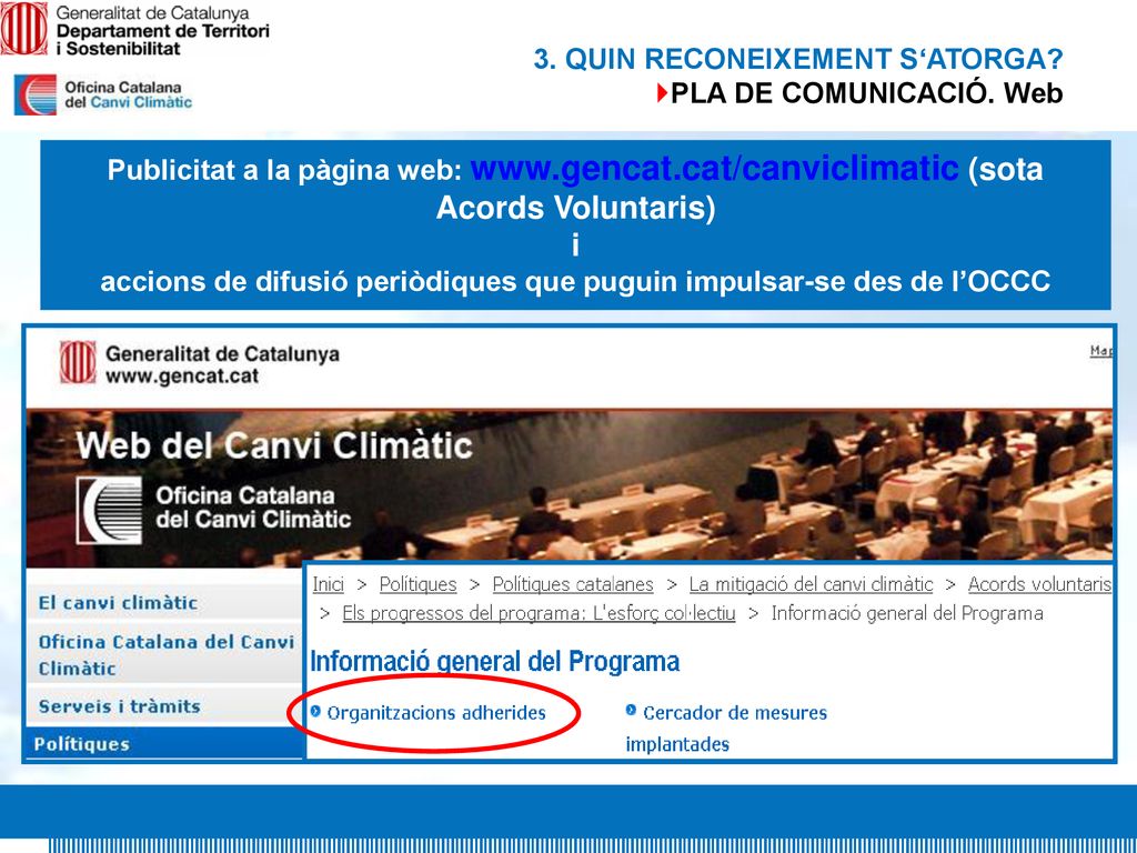 accions de difusió periòdiques que puguin impulsar-se des de l’OCCC