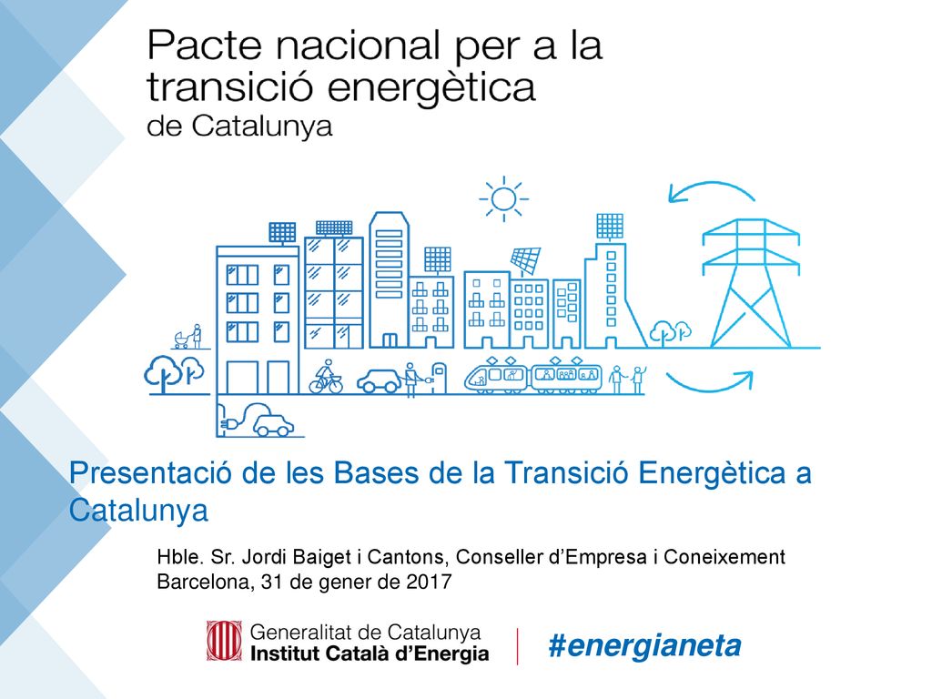 Presentació de les Bases de la Transició Energètica a Catalunya