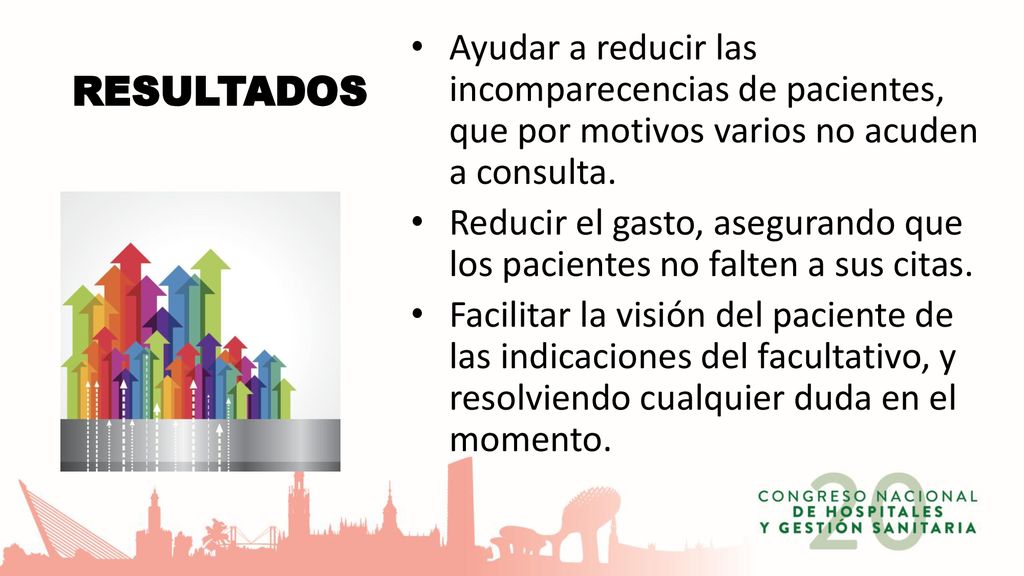 RESULTADOS Ayudar a reducir las incomparecencias de pacientes, que por motivos varios no acuden a consulta.