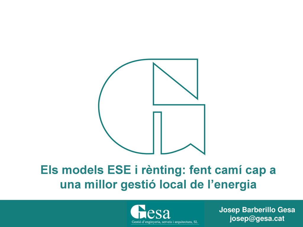 Els models ESE i rènting: fent camí cap a una millor gestió local de l’energia