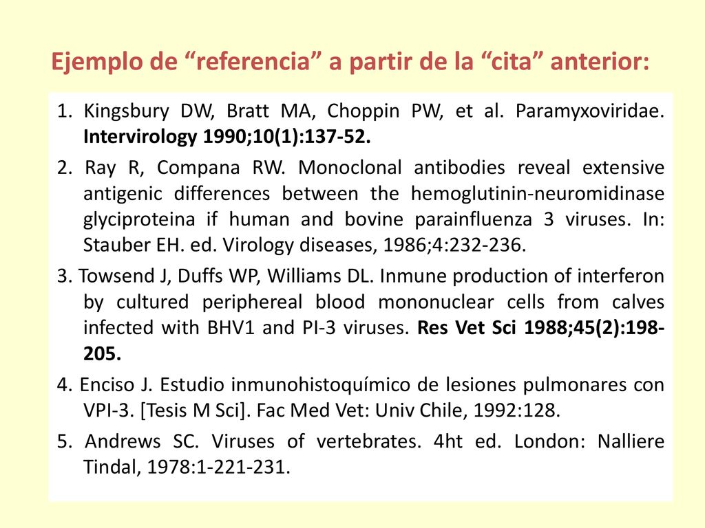 Ejemplo de referencia a partir de la cita anterior:
