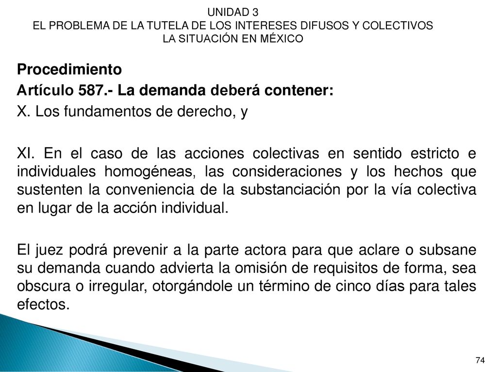 UNIDAD 3 EL PROBLEMA DE LA TUTELA DE LOS INTERESES DIFUSOS Y COLECTIVOS