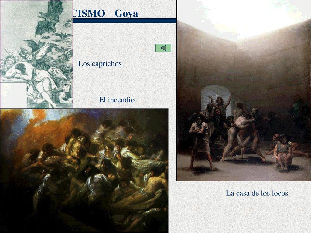 Goya Los caprichos El incendio La casa de los locos