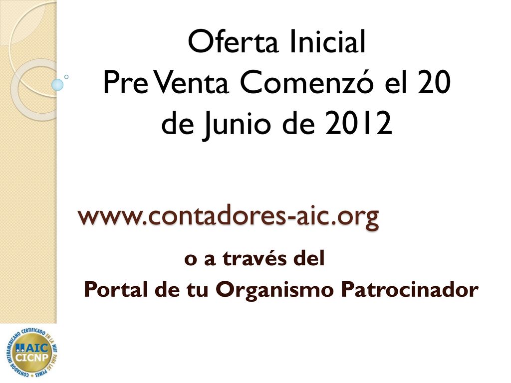 o a través del Portal de tu Organismo Patrocinador