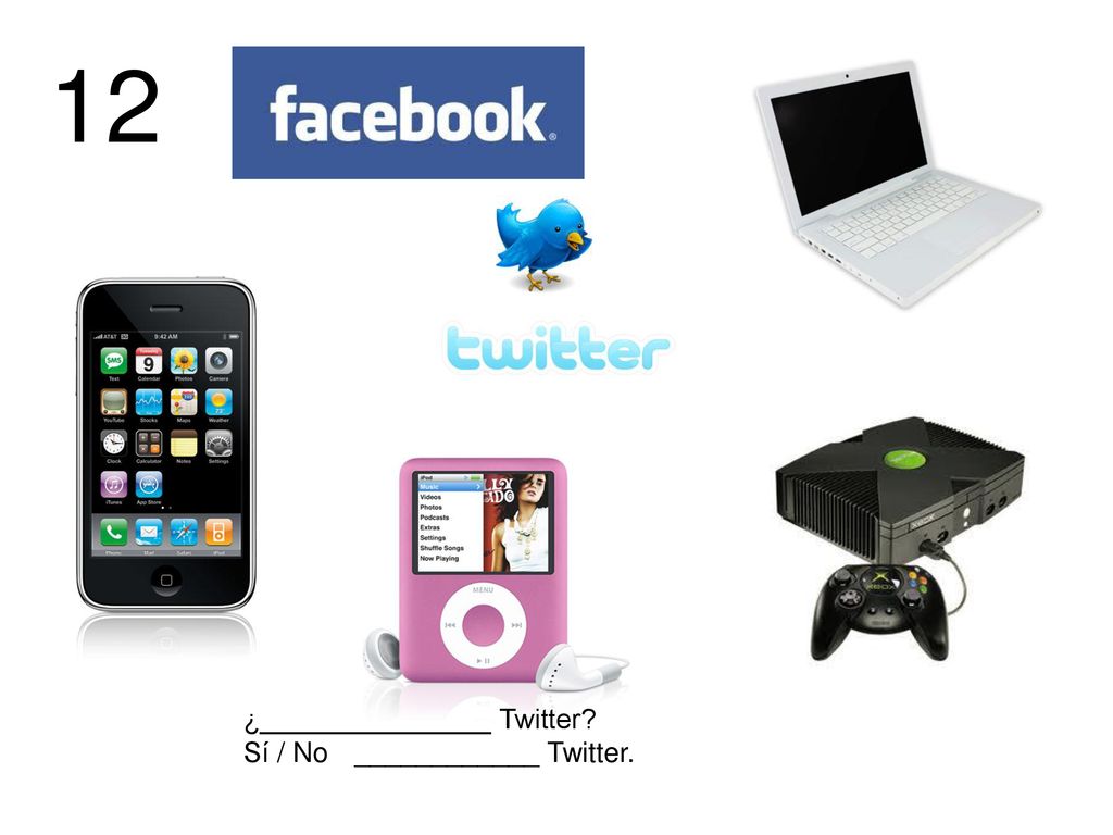 12 ¿_______________ Twitter Sí / No ____________ Twitter.