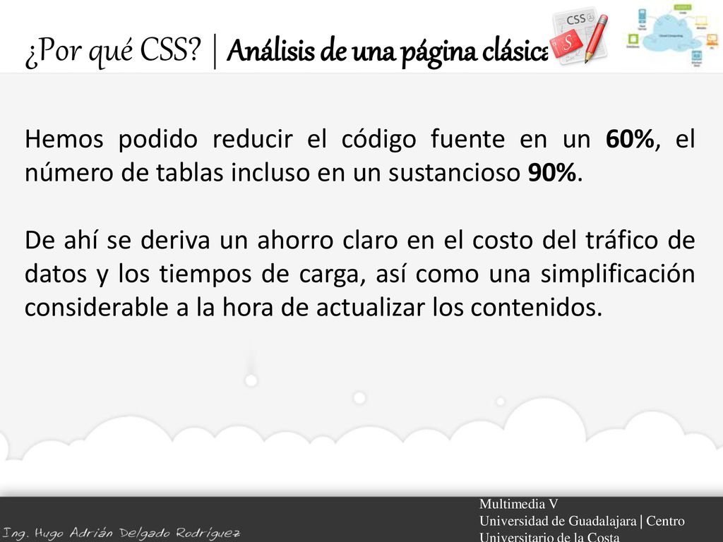 ¿Por qué CSS | Análisis de una página clásica