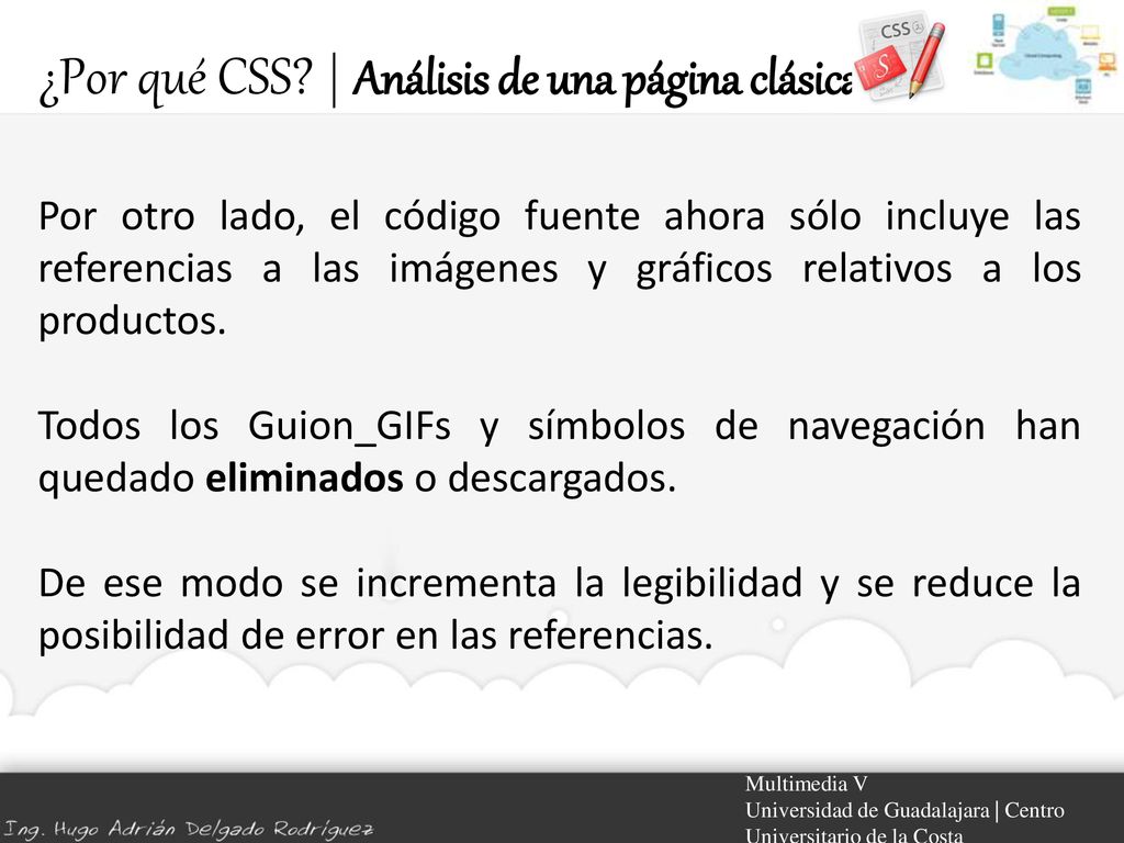 ¿Por qué CSS | Análisis de una página clásica