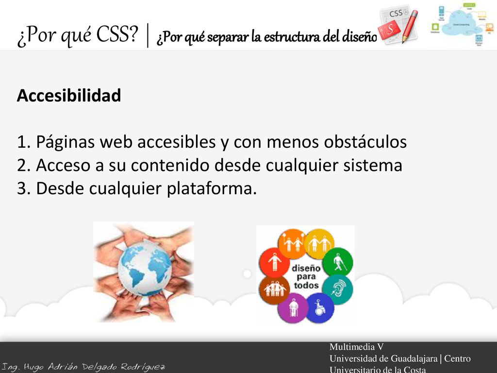 ¿Por qué CSS | ¿Por qué separar la estructura del diseño