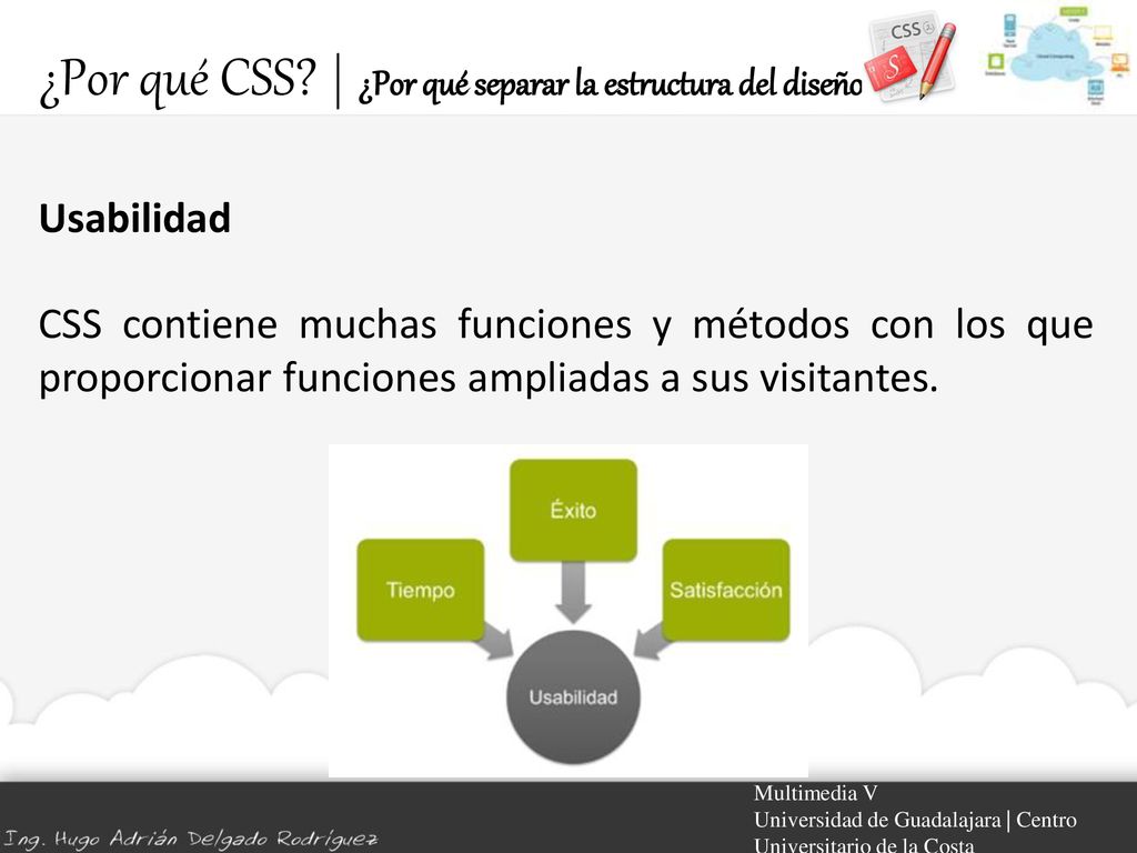 ¿Por qué CSS | ¿Por qué separar la estructura del diseño