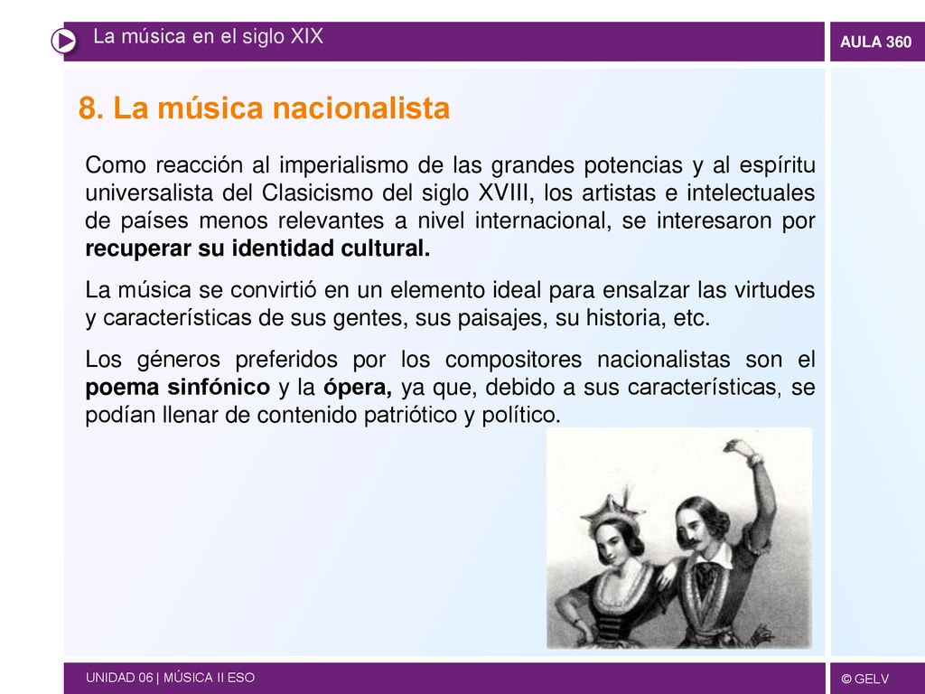 8. La música nacionalista