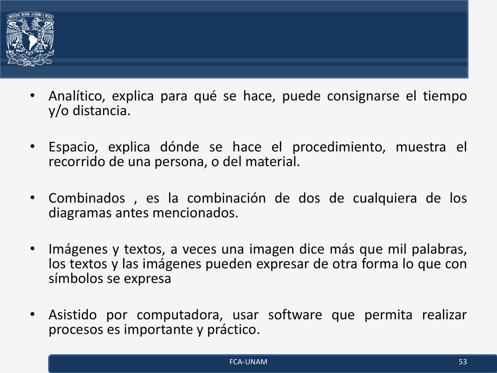 Analítico, explica para qué se hace, puede consignarse el tiempo y/o distancia.
