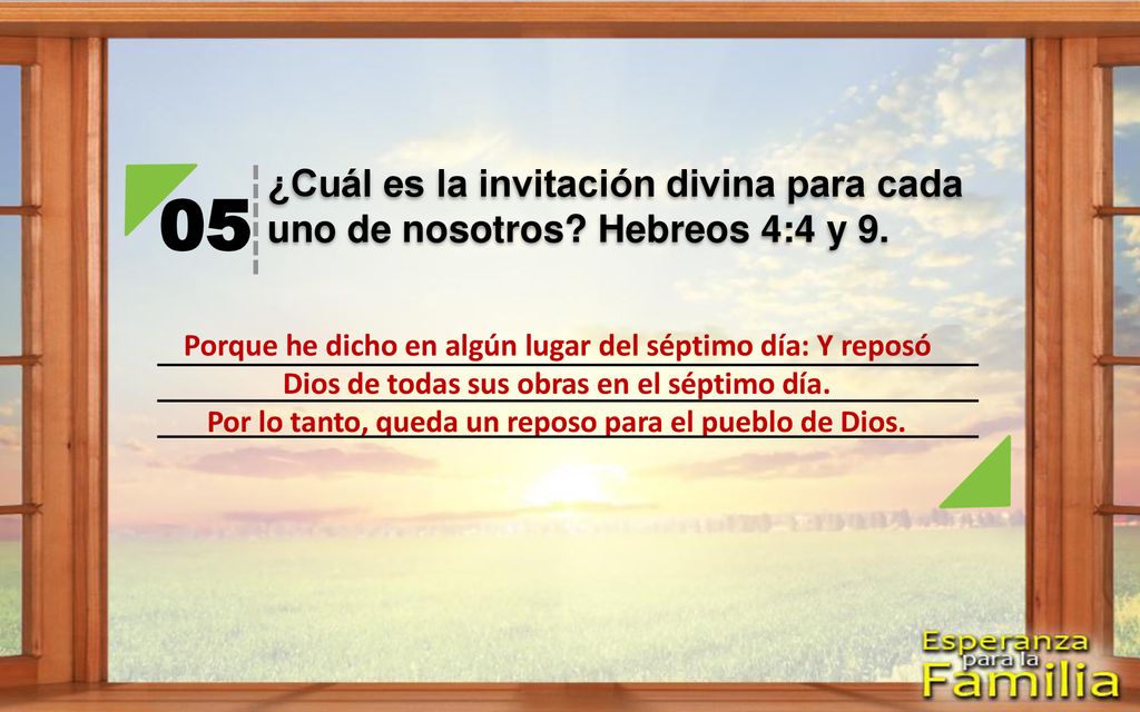 Por lo tanto, queda un reposo para el pueblo de Dios.
