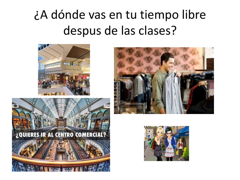 ¿A dónde vas en tu tiempo libre despus de las clases