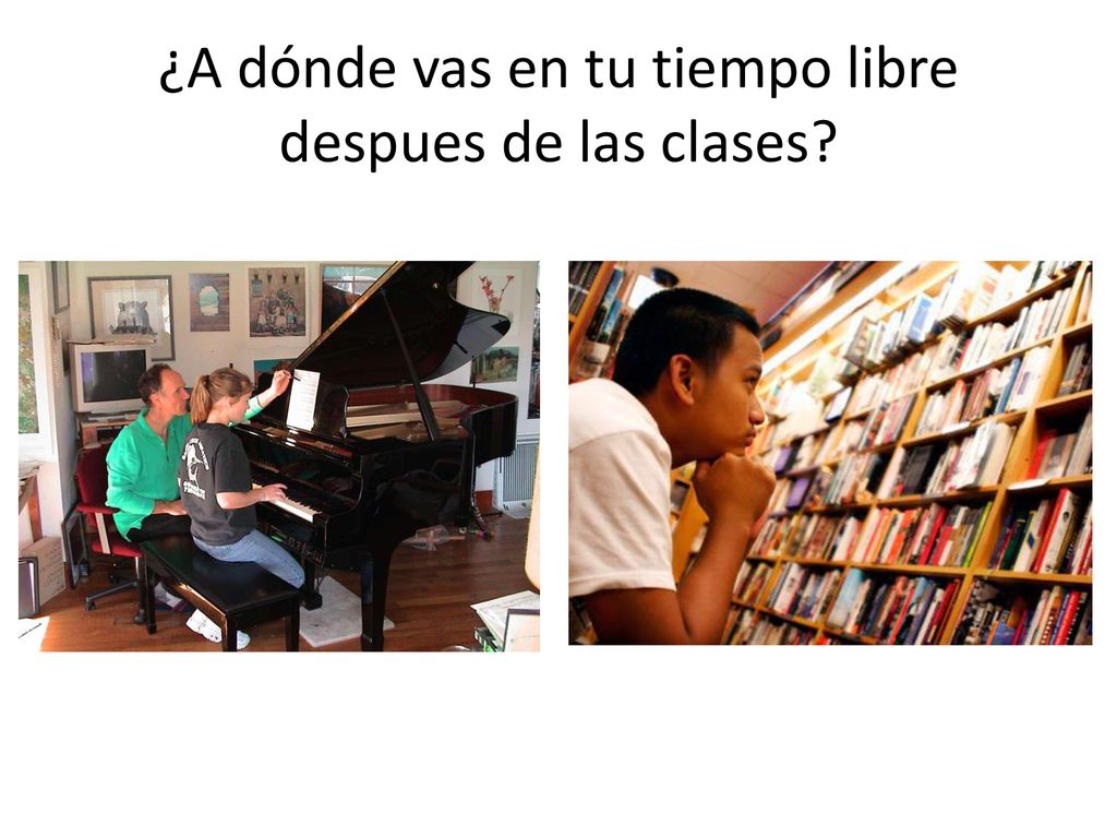 ¿A dónde vas en tu tiempo libre despues de las clases
