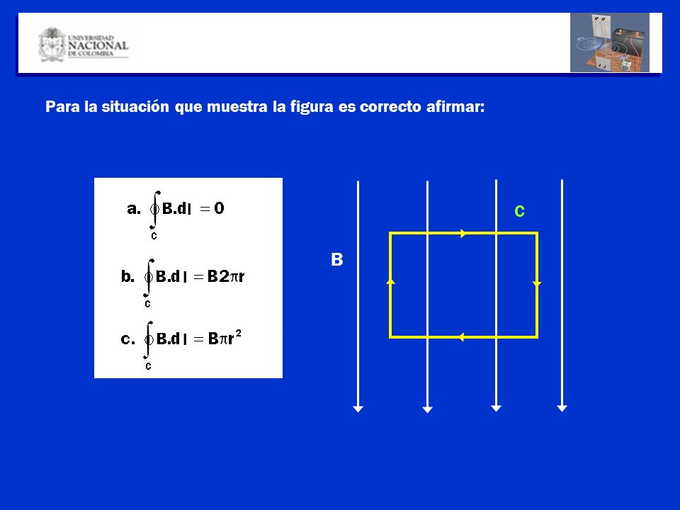 Para la situación que muestra la figura es correcto afirmar: