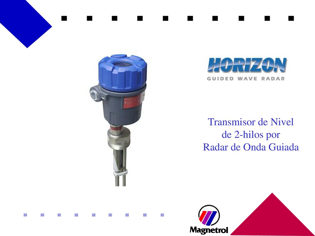 Transmisor de Nivel de 2-hilos por Radar de Onda Guiada
