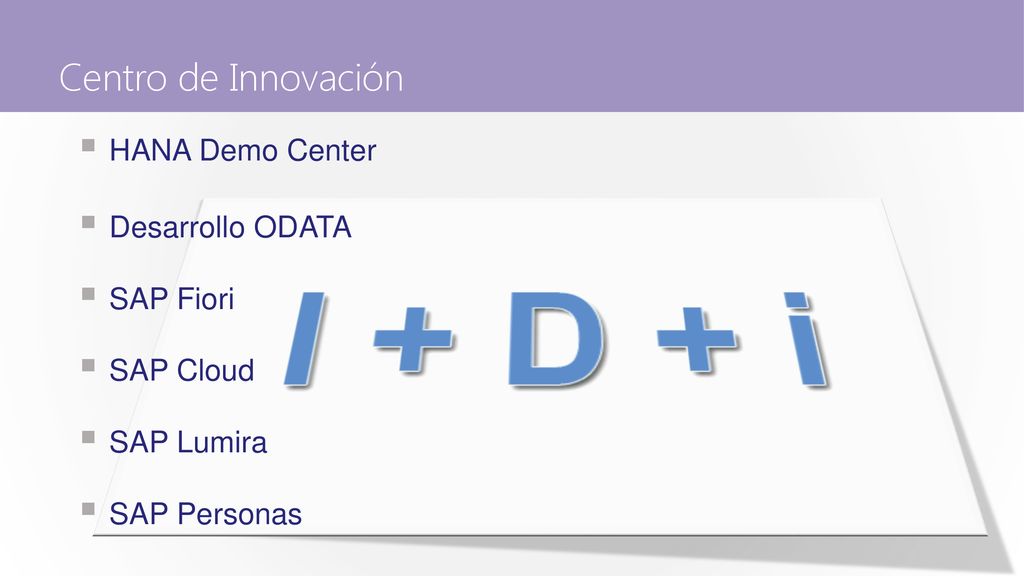 Centro de Innovación HANA Demo Center Desarrollo ODATA SAP Fiori
