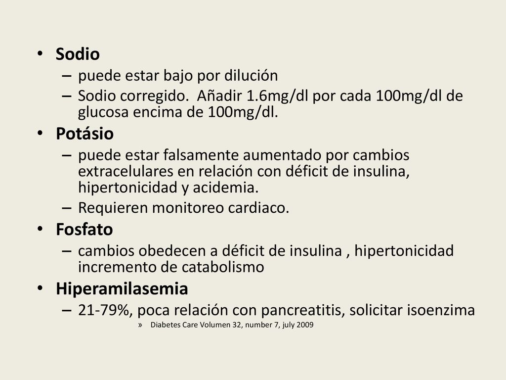 Sodio Potásio Fosfato Hiperamilasemia puede estar bajo por dilución