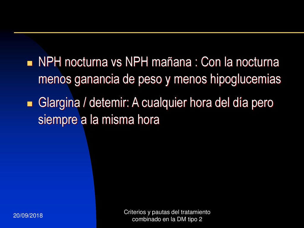 Criterios y pautas del tratamiento combinado en la DM tipo 2