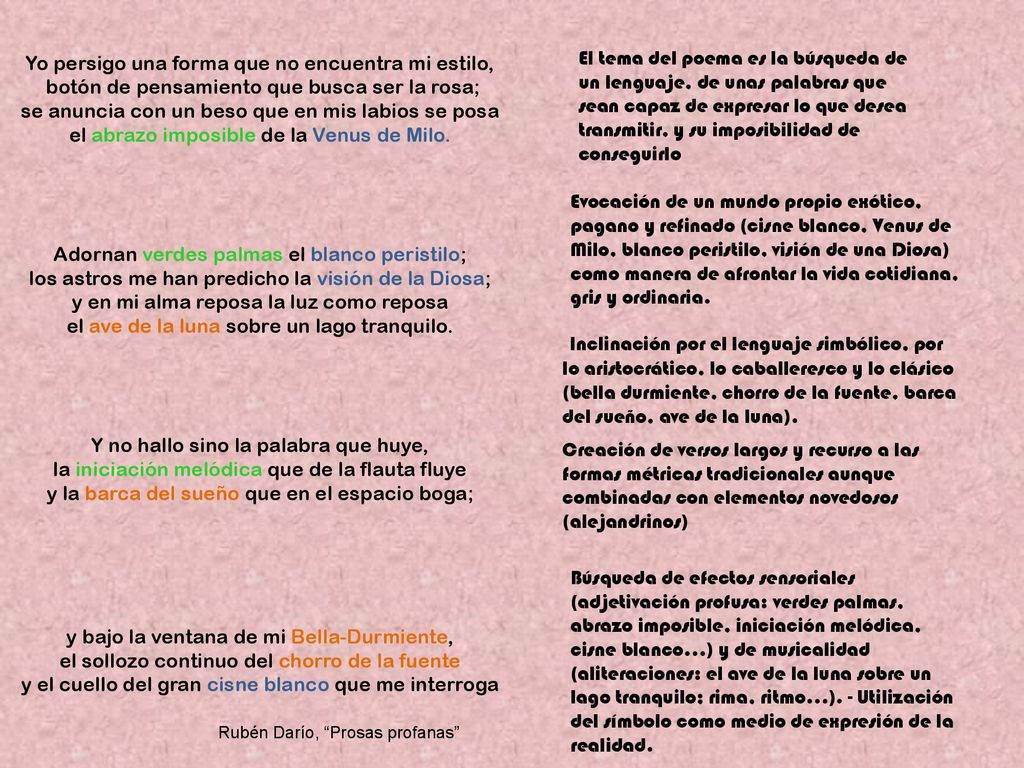 Yo persigo una forma que no encuentra mi estilo,
