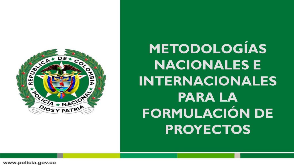 Metodologías Nacionales e Internacionales para la formulación de proyectos