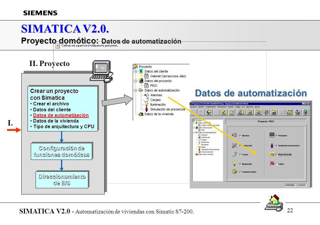 SIMATICA V2.0. Datos de automatización