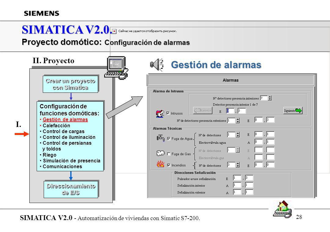 SIMATICA V2.0. Proyecto domótico: Configuración de alarmas