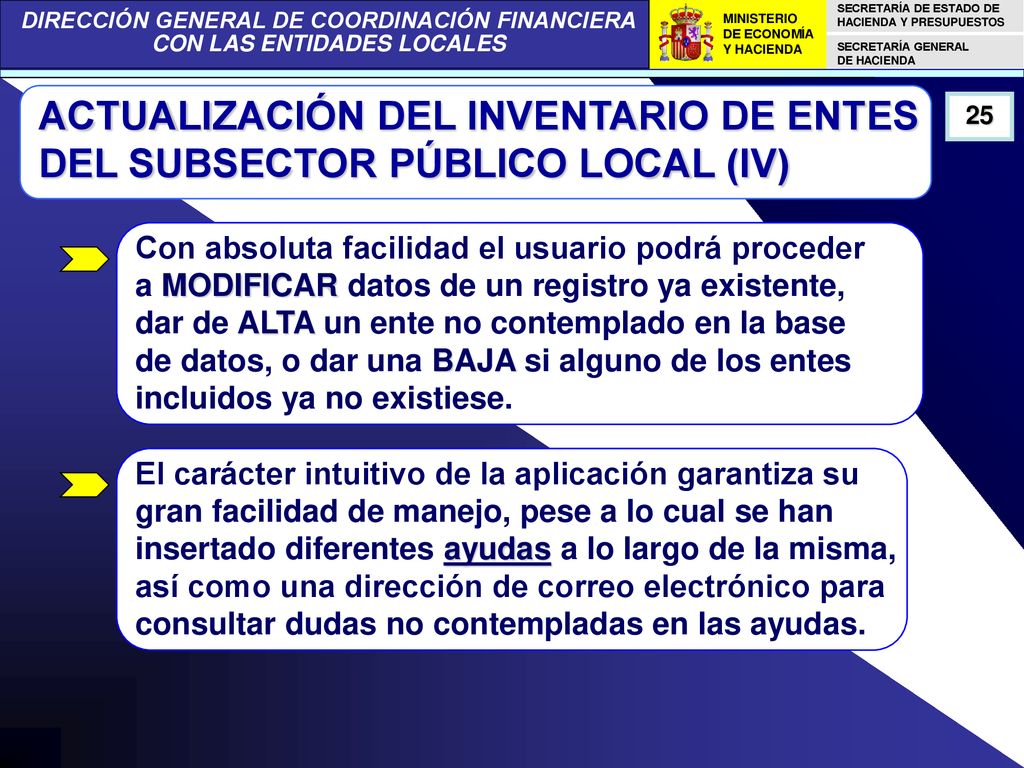 ACTUALIZACIÓN DEL INVENTARIO DE ENTES DEL SUBSECTOR PÚBLICO LOCAL (IV)