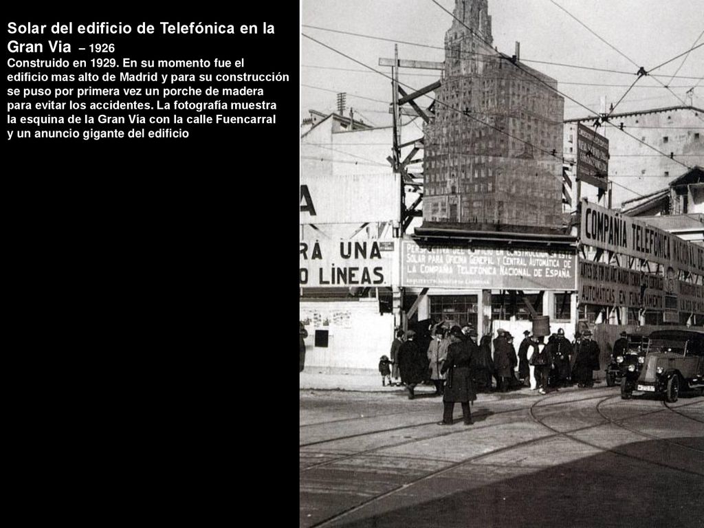 Solar del edificio de Telefónica en la Gran Via – 1926
