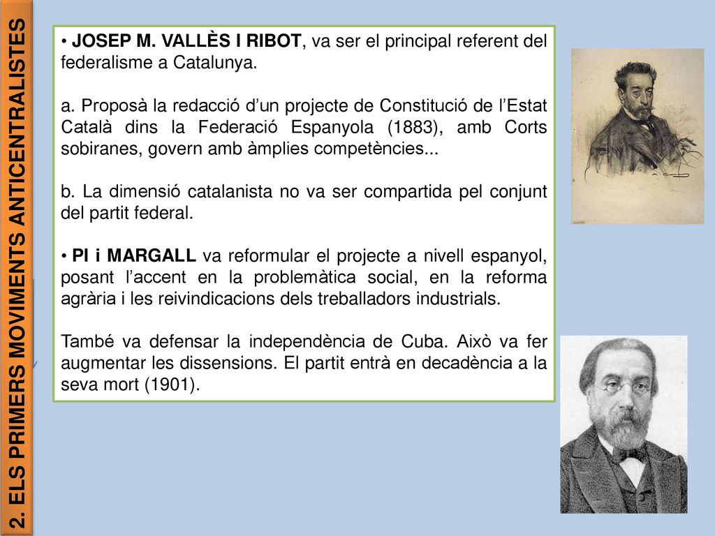2. ELS PRIMERS MOVIMENTS ANTICENTRALISTES