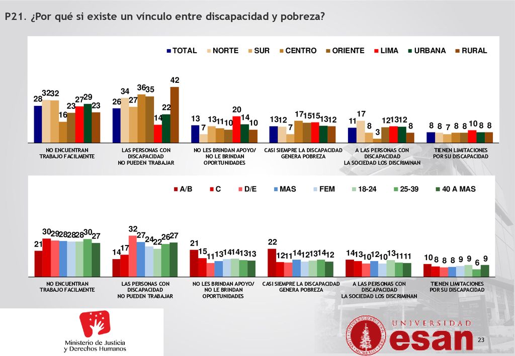 P21. ¿Por qué si existe un vínculo entre discapacidad y pobreza