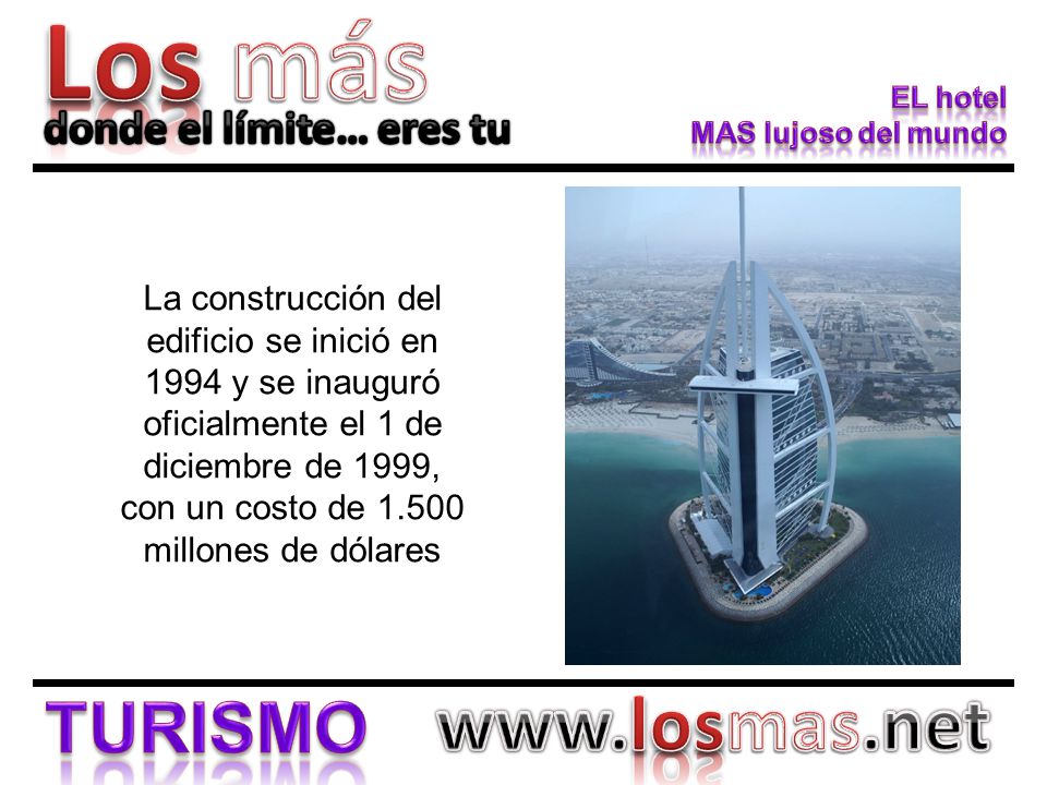 La construcción del edificio se inició en 1994 y se inauguró oficialmente el 1 de diciembre de 1999, con un costo de millones de dólares