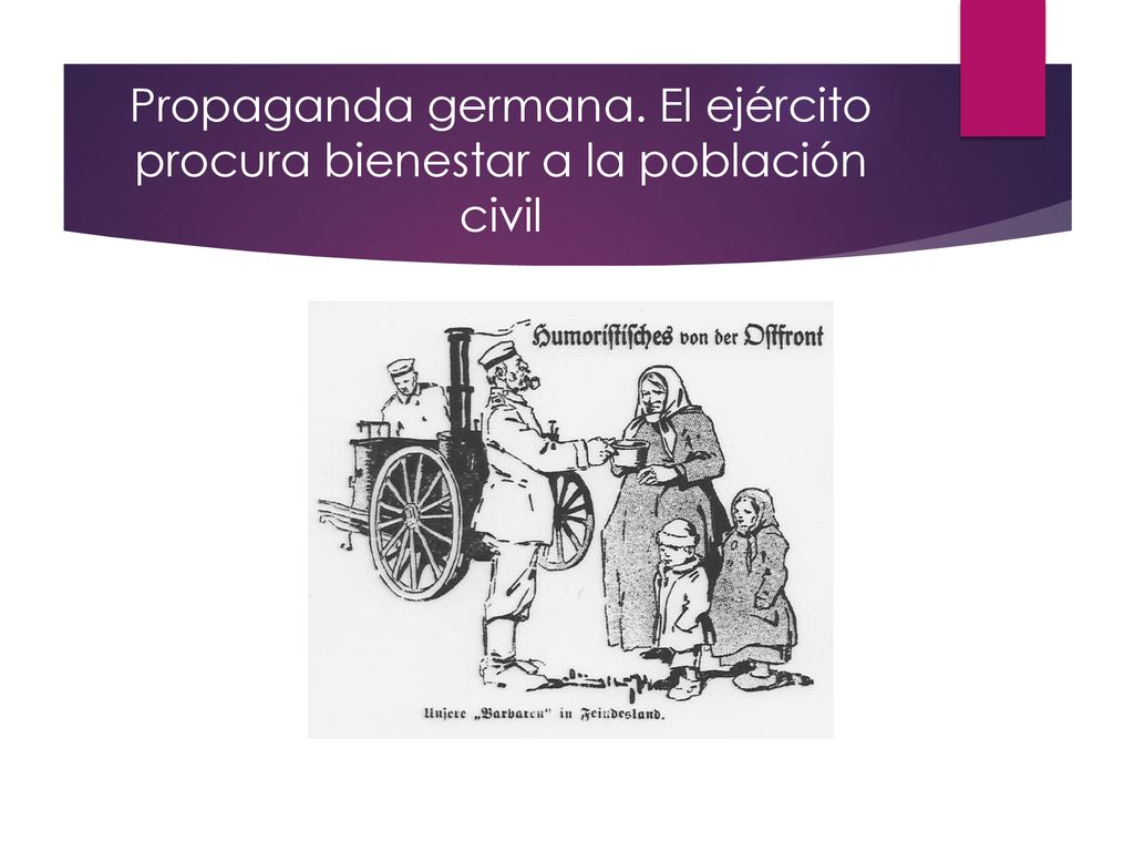 Propaganda germana. El ejército procura bienestar a la población civil