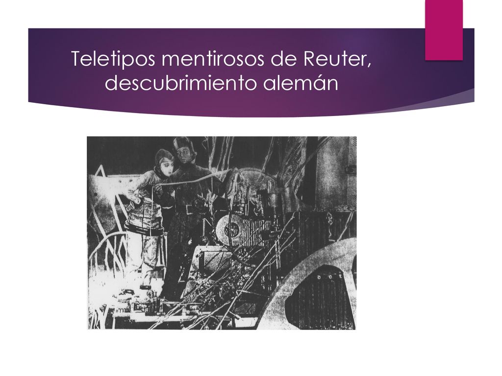 Teletipos mentirosos de Reuter, descubrimiento alemán