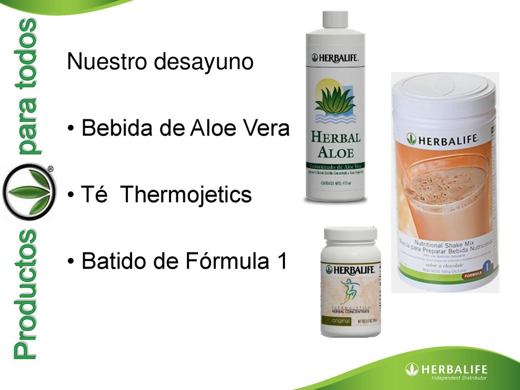 Nuestro desayuno • Bebida de Aloe Vera • Té Thermojetics