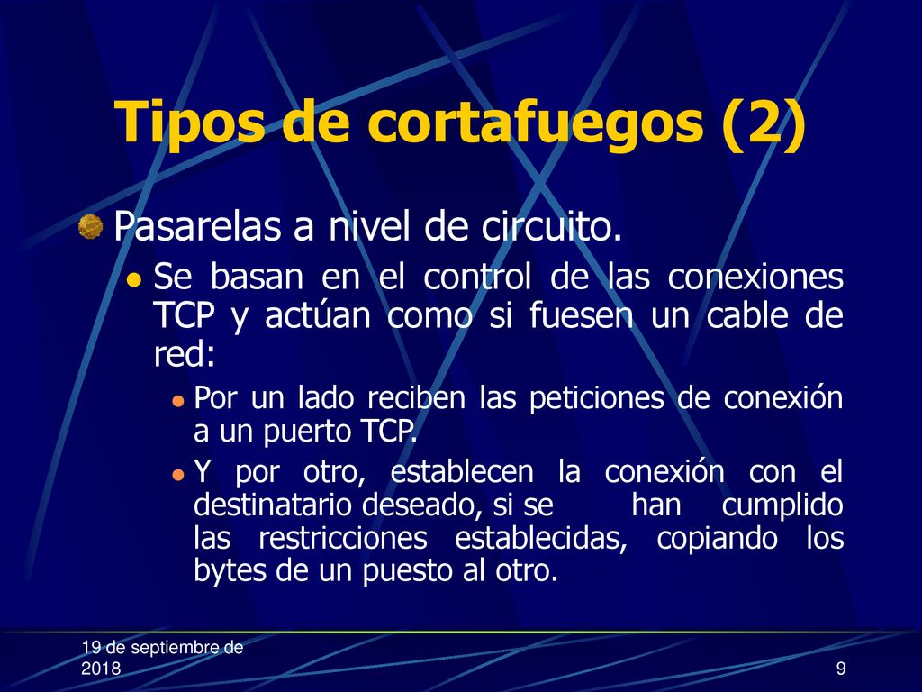 Tipos de cortafuegos (2)