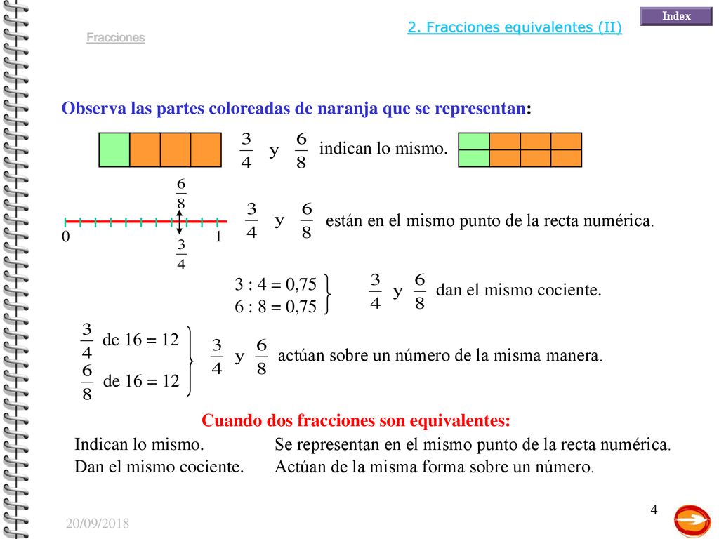 Observa las partes coloreadas de naranja que se representan: